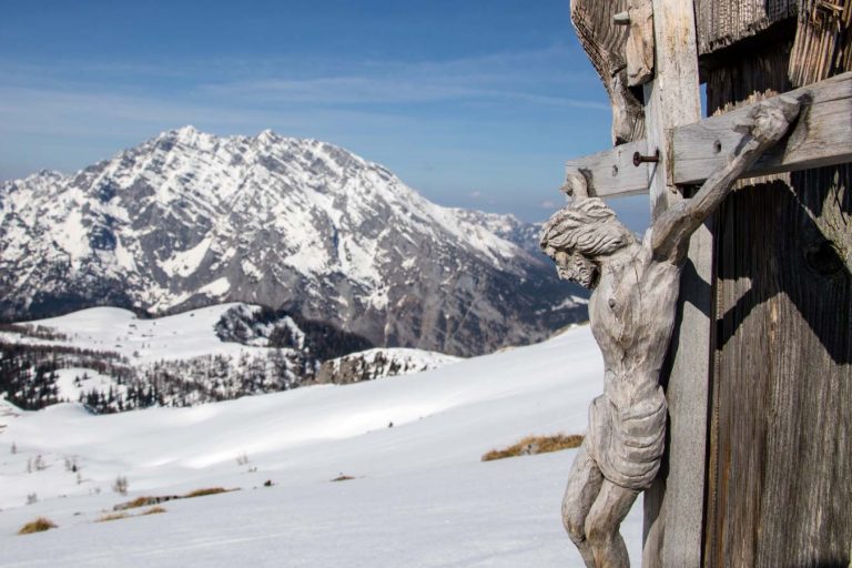 Gipfelkreuz mit Watzmann