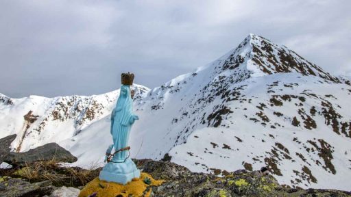 Madonna am Skitourenziel