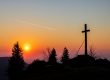 Abendrot am Gipfelkreuz