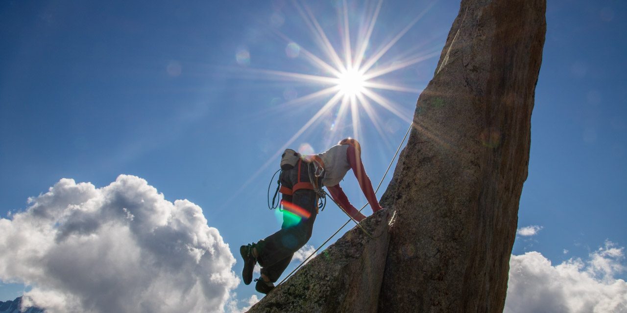 An der Salbit Gipfelnadel.