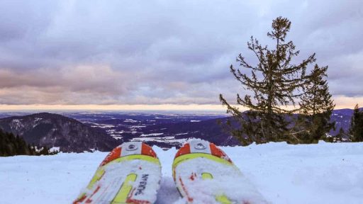 Aussicht vom Unternberg bei der Skitour