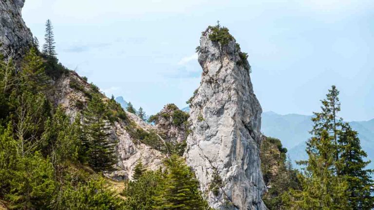 Felsturm in den Ammergauer Alpen.