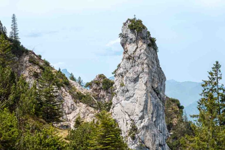 Felsturm in den Ammergauer Alpen.