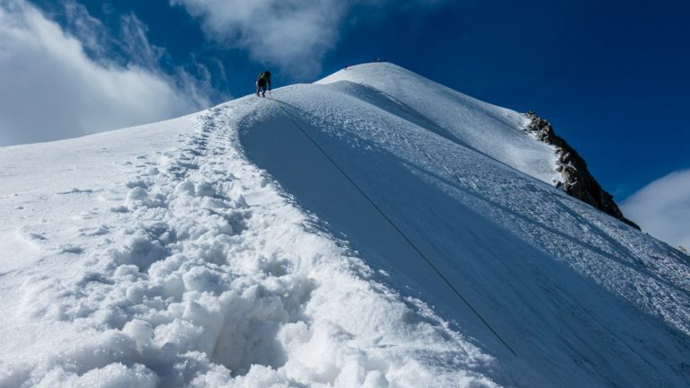 Besonders bei Blankeis eine sehr anspruchsvolle Hochtour.