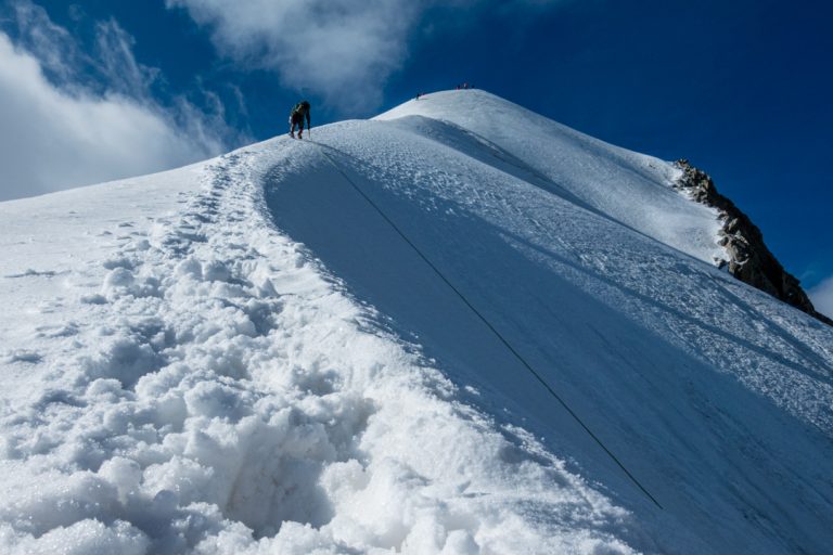 Besonders bei Blankeis eine sehr anspruchsvolle Hochtour.