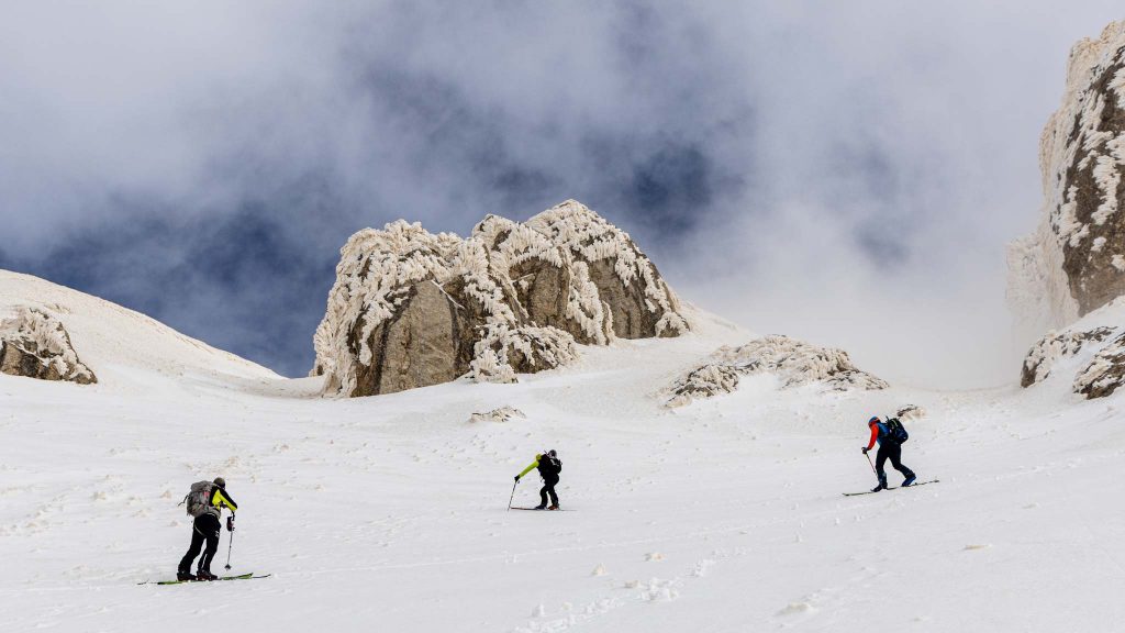Steiler Anstieg auf den höchsten Gipfel der Abruzzen.