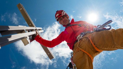 Beeindruckender Blick in die Nordwand von der Westlichen Zinne.