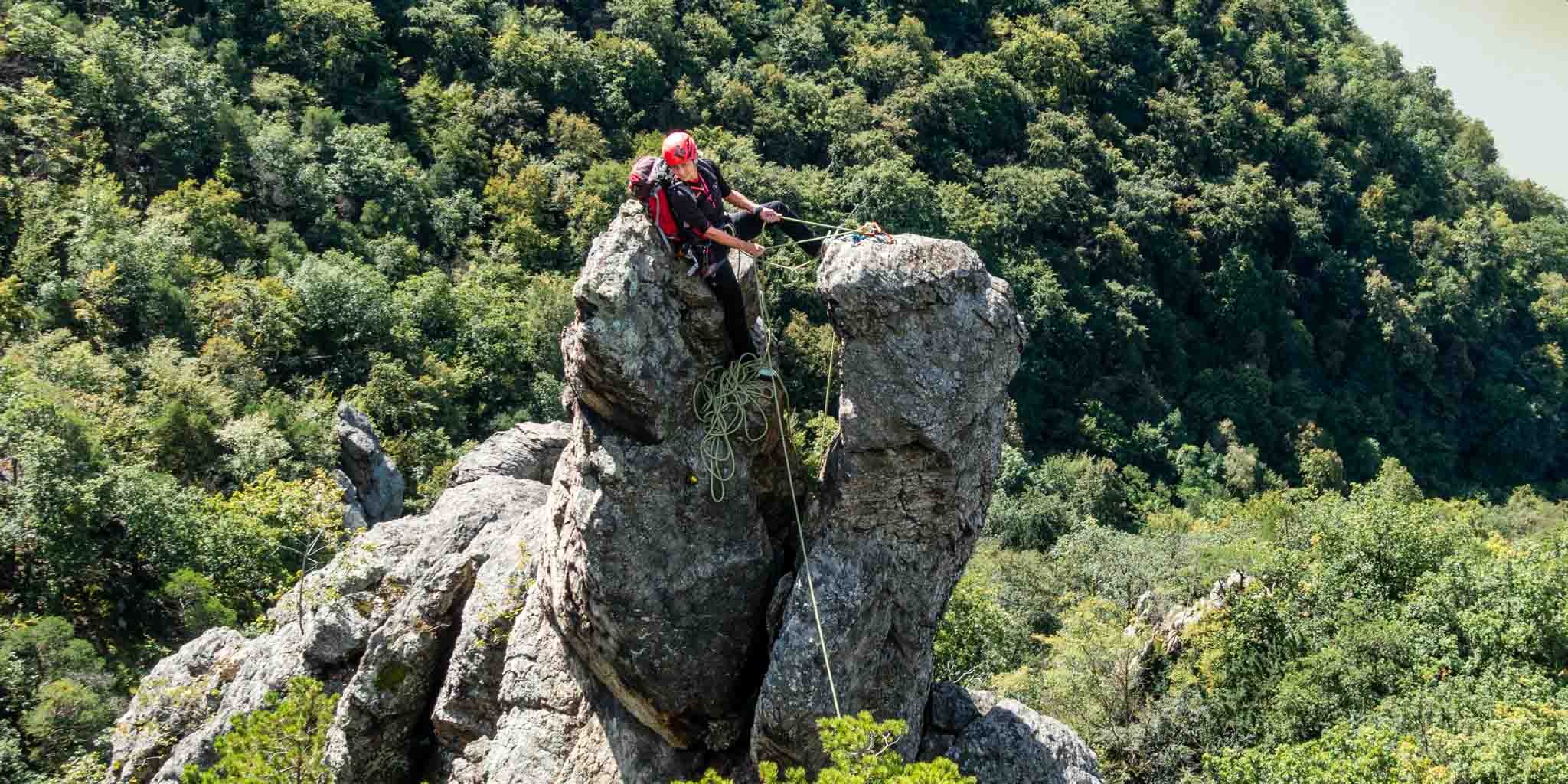 Der Gneis am Wachauer Grat hat gute Qualität.