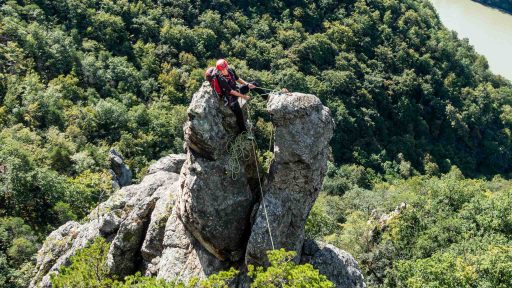 Der Gneis am Wachauer Grat hat gute Qualität.